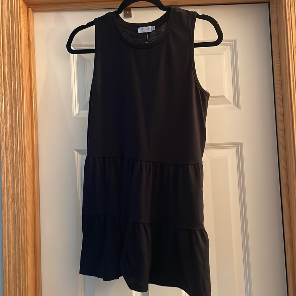 NWT babydoll black tank